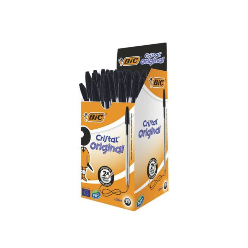 PENNA BIC CRISTAL NERA SC 50pz