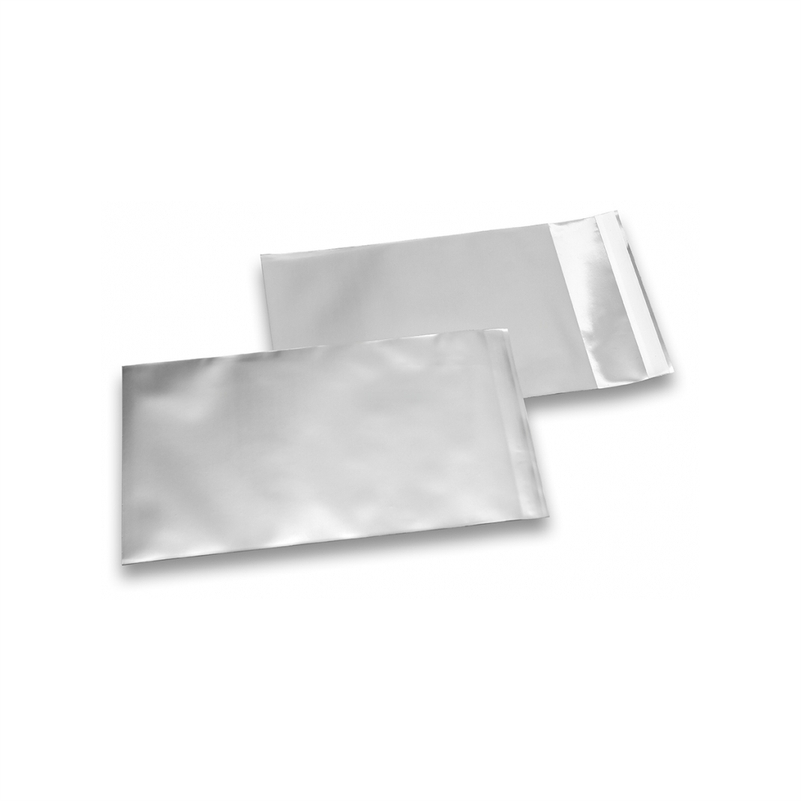 SACCHETTI METALLICI 8x15 ARGENTO 50pz - tobacconist