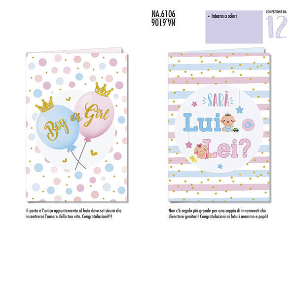 CROMO NA.6106 BABY SHOWER 12PZ - tobacconist
