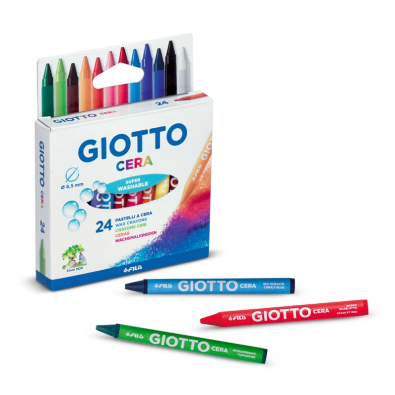 PASTELLI A CERA 12 COLORI GIOTTO - tobacconist