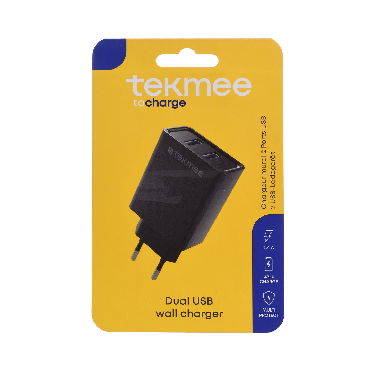 TEKMEE 2 USB 2.4 A WALL 40430186