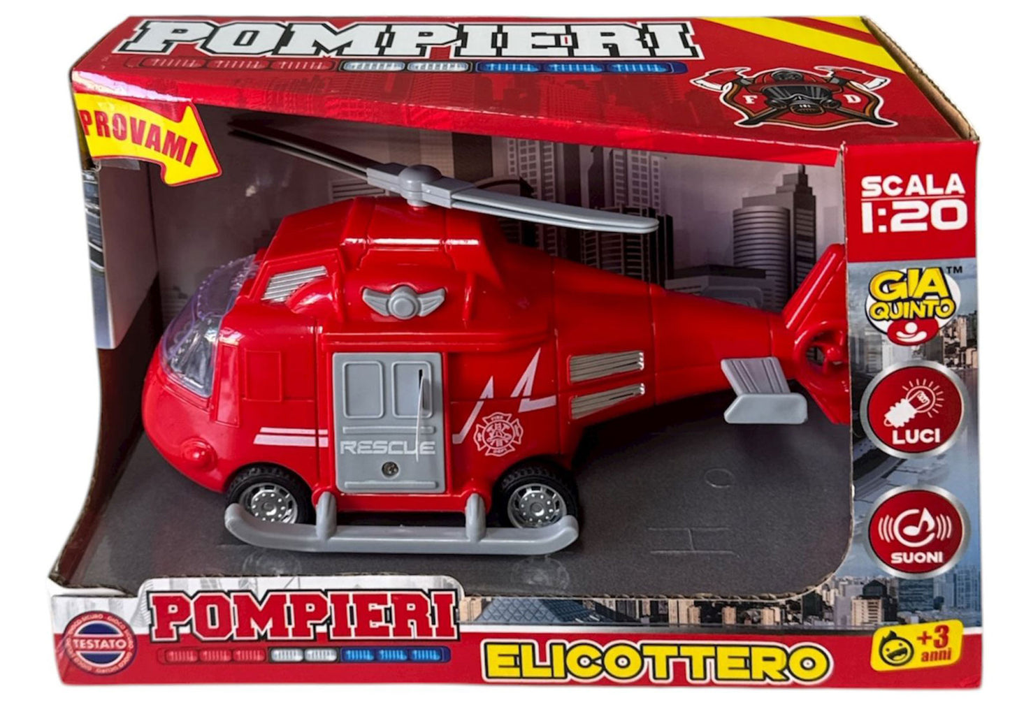 ELICOTTERO POMPIERI IN SCATOLA GVC-8190