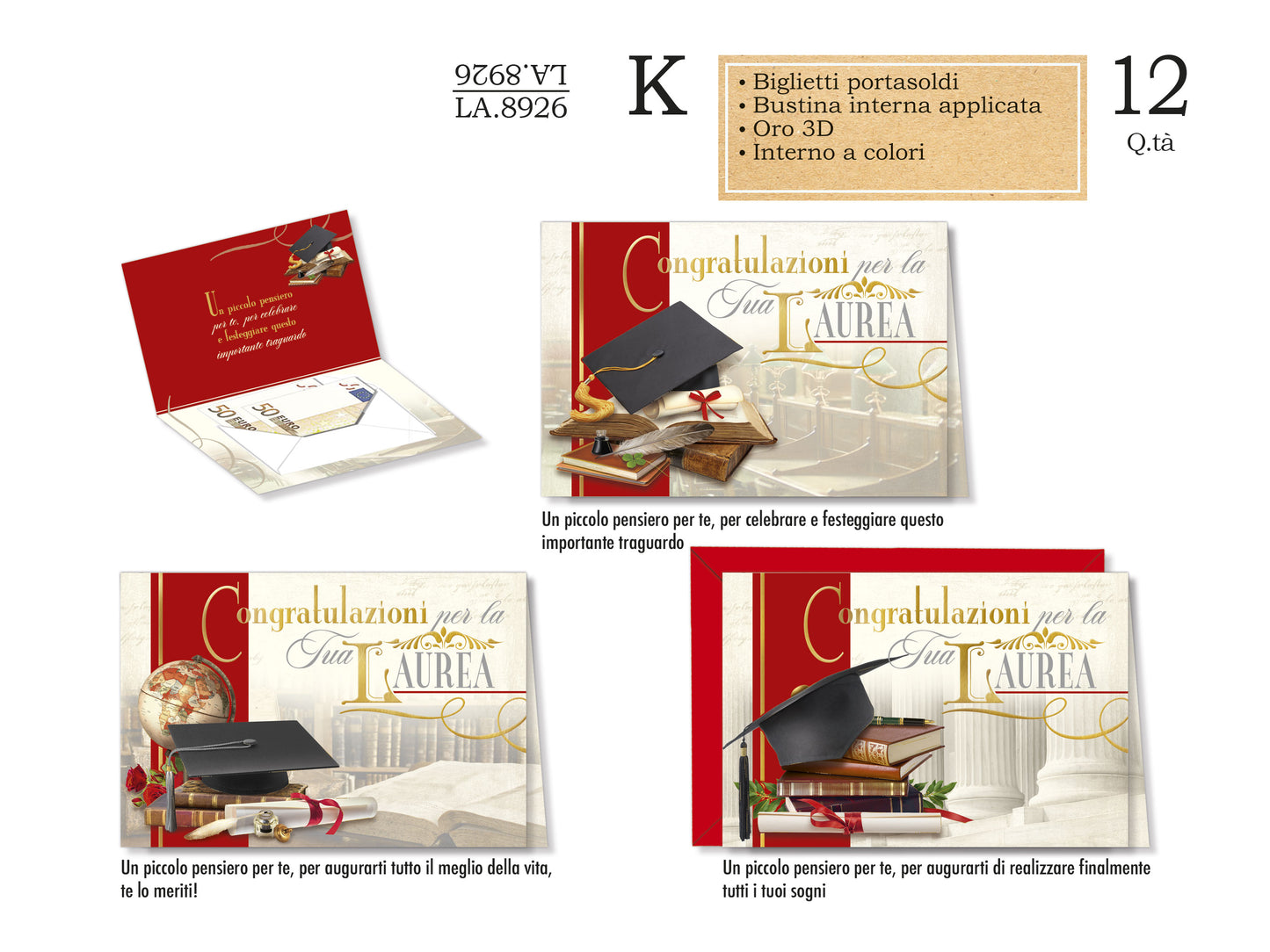 CROMO LA.8926 LAUREA PROTASOLDI 12pz