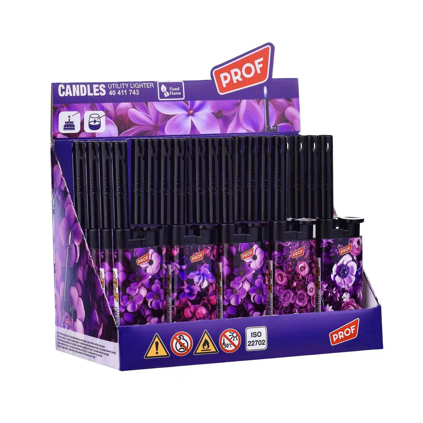 ACC. GAS PROF PURPLE FLOWERS 40411743