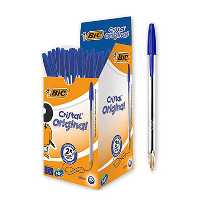 PENNA BIC CRISTAL BLU SC 50pz - tobacconist