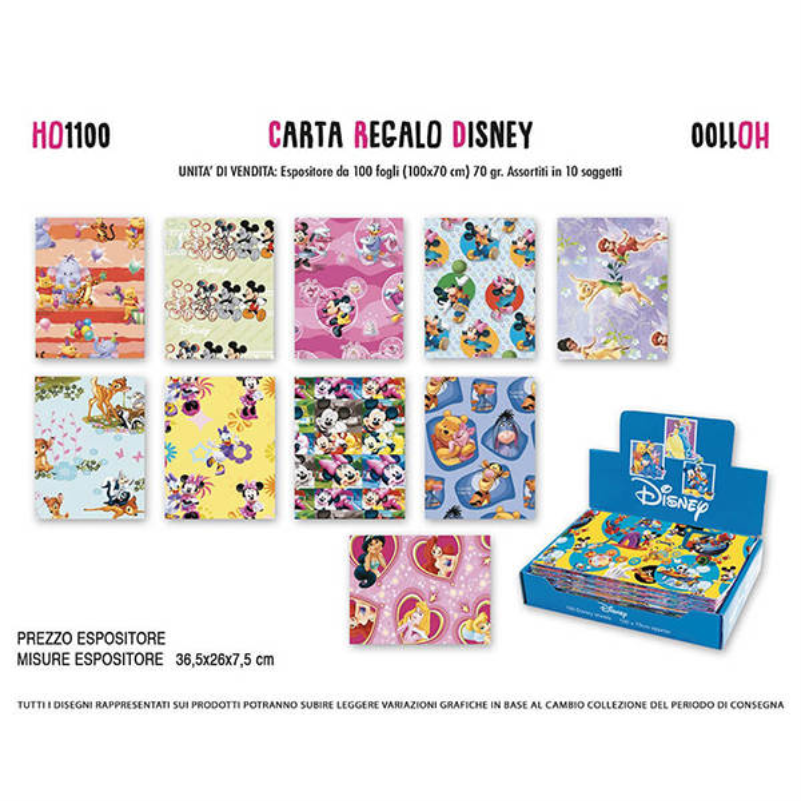 CARTA REGALO DISNEY 100fg HO1100 - tobacconist