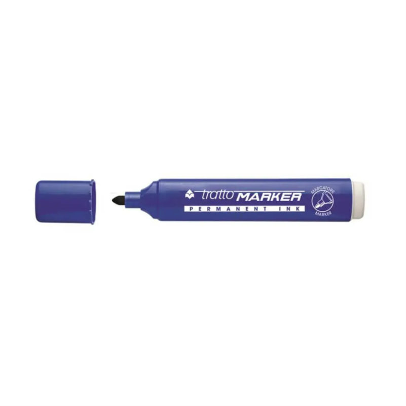 TRATTO MARKER P. TONDA BLU 12pz - tobacconist