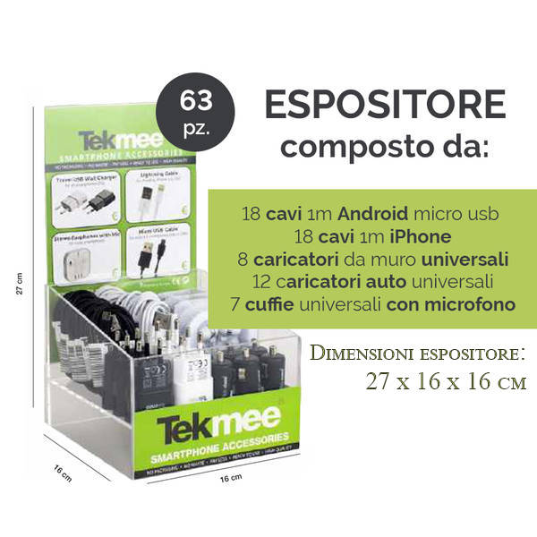 TEKMEE MINI DISPLAY 40448376 63pz - tobacconist