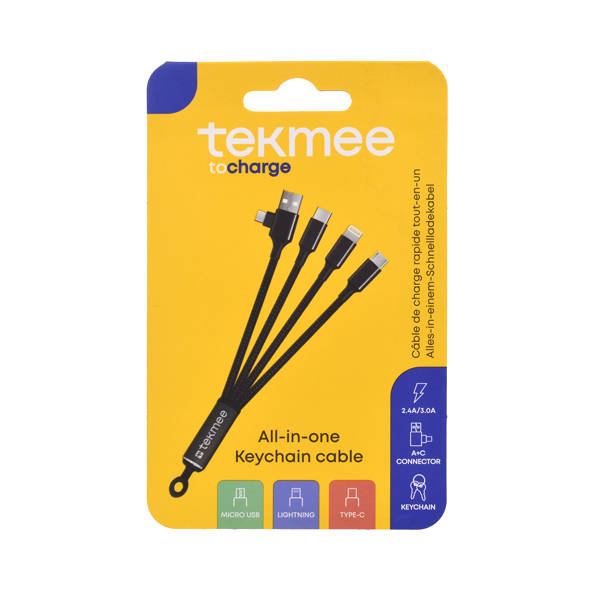 TEKMEE ALL-IN-ONE CABLE KEYCHAN CAB 40430321 - tobacconist