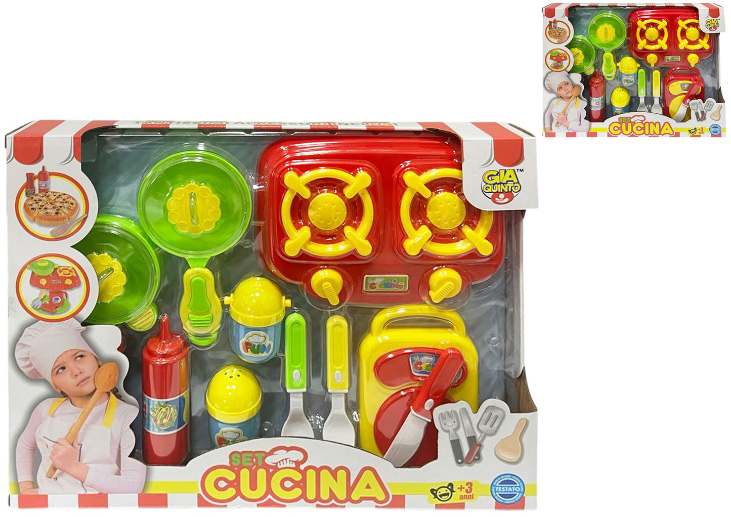 SCATOLA CUCINA ROSSO/VERDE GVC-8415