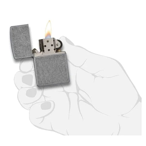 ZIPPO 121FB ANTICO SILVER - tobacconist