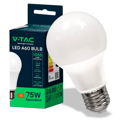 V-TAC E27 10.5W BULB 4000K 217349-2112 - tobacconist