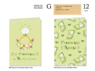 CROMO NO.8960 PROMESSA DI MATRIMONIO 12pz