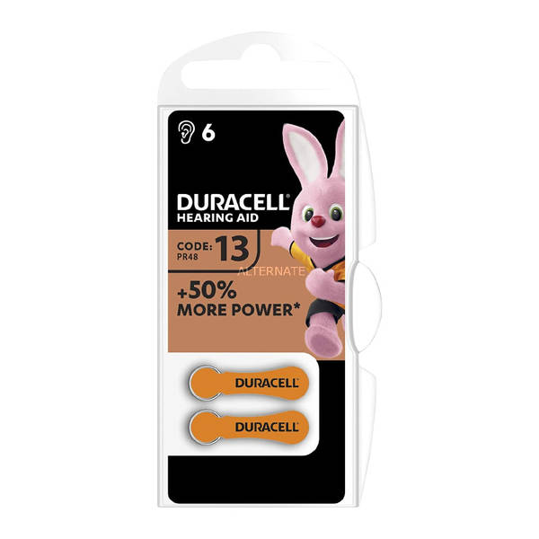 BATTERIE DURACELL A13 ACUSTICHE BL6 - tobacconist