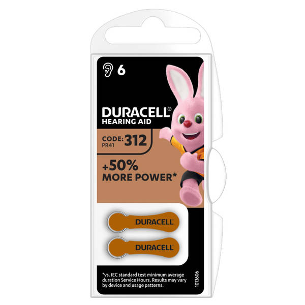 BATTERIE DURACELL A312 ACUSTICHE BL6 - tobacconist