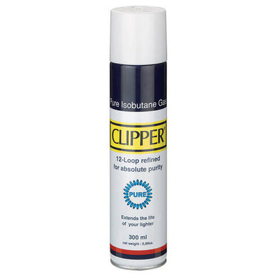 GAS CLIPPER WHITE PURE 300ml - tobacconist