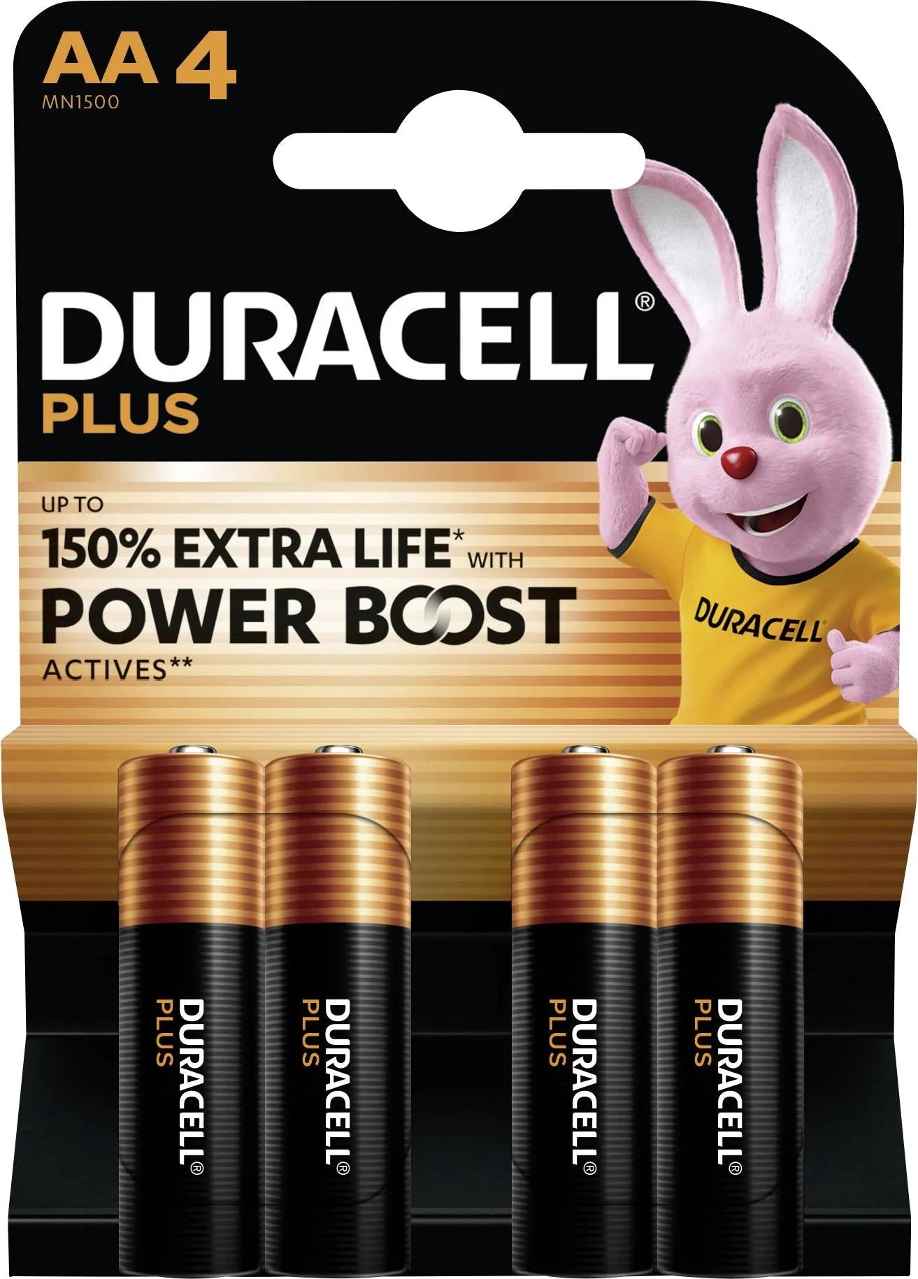 BATTERIE DURACELL PLUS POWERBOOST STILO AA